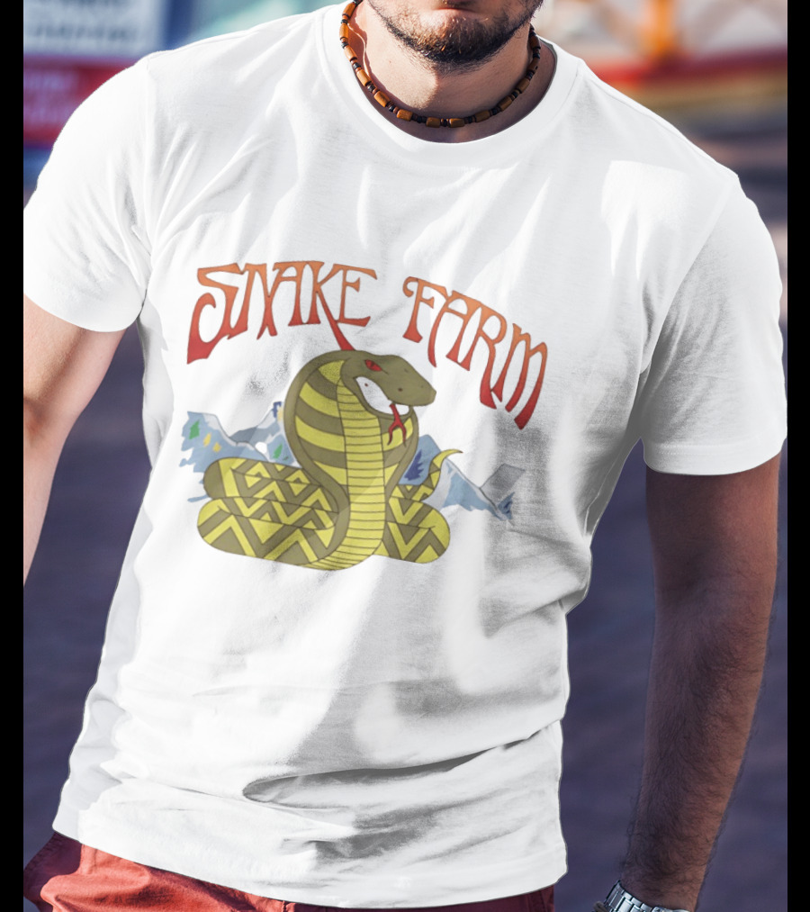 Snake Farm Cobra With Mountains T-Shirt