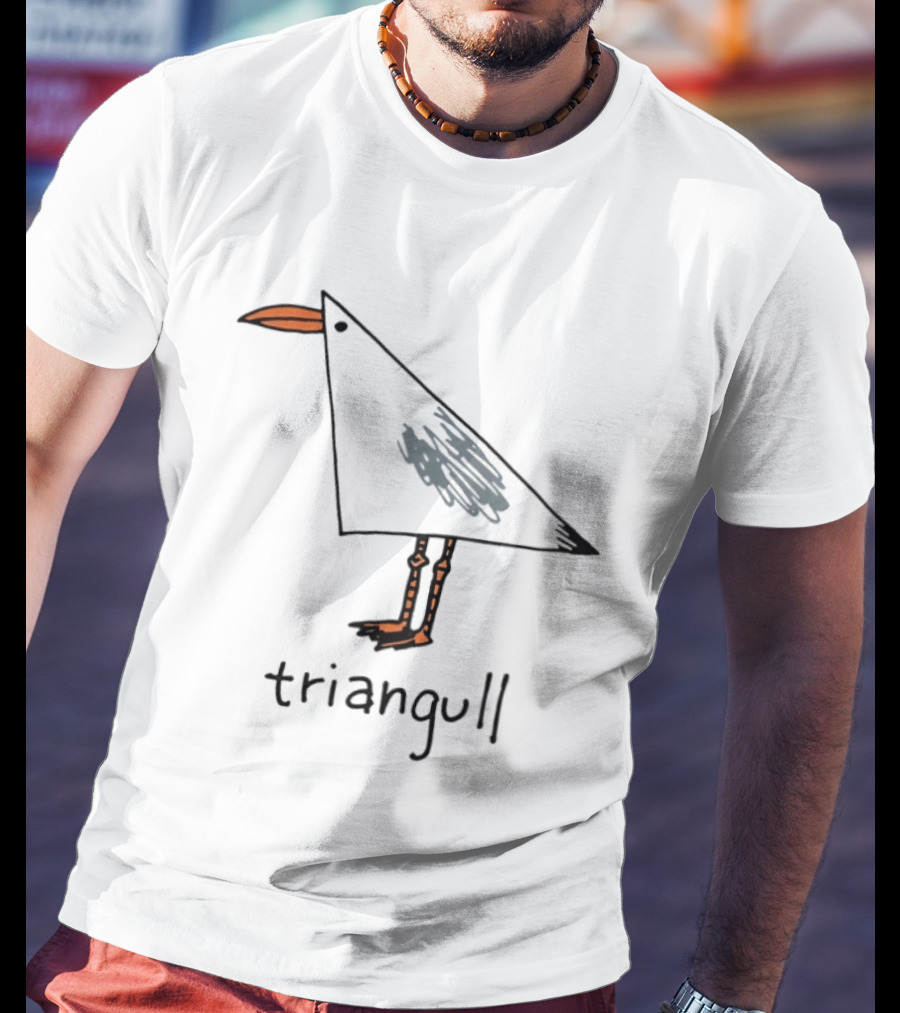 Triangull Triangle Seagull Bird Pun T-Shirt