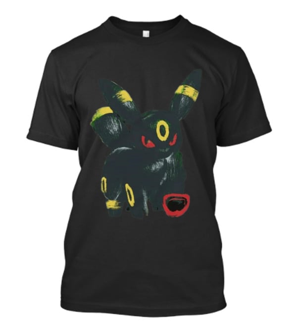 Umbreon Pokemon Distressed T-Shirt
