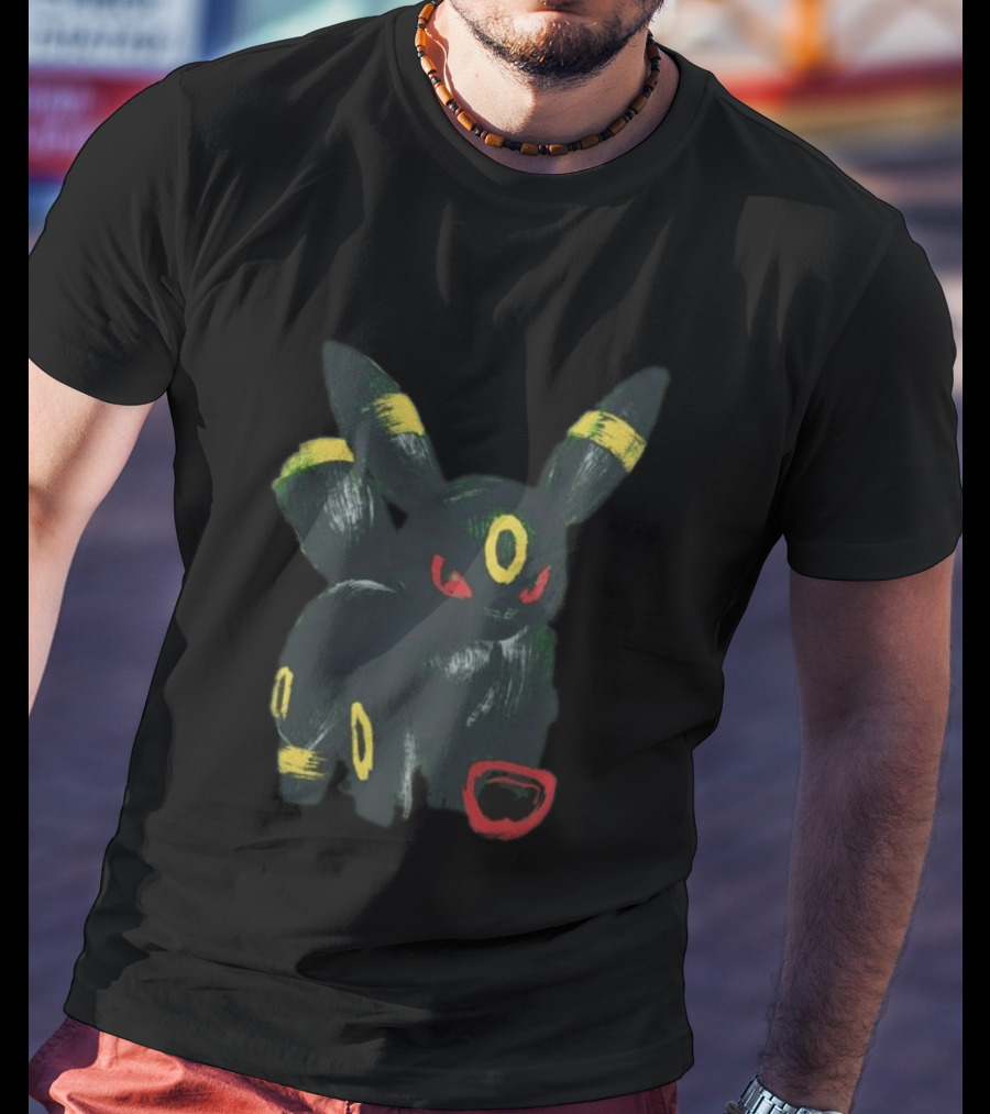 Umbreon Pokemon Distressed T-Shirt