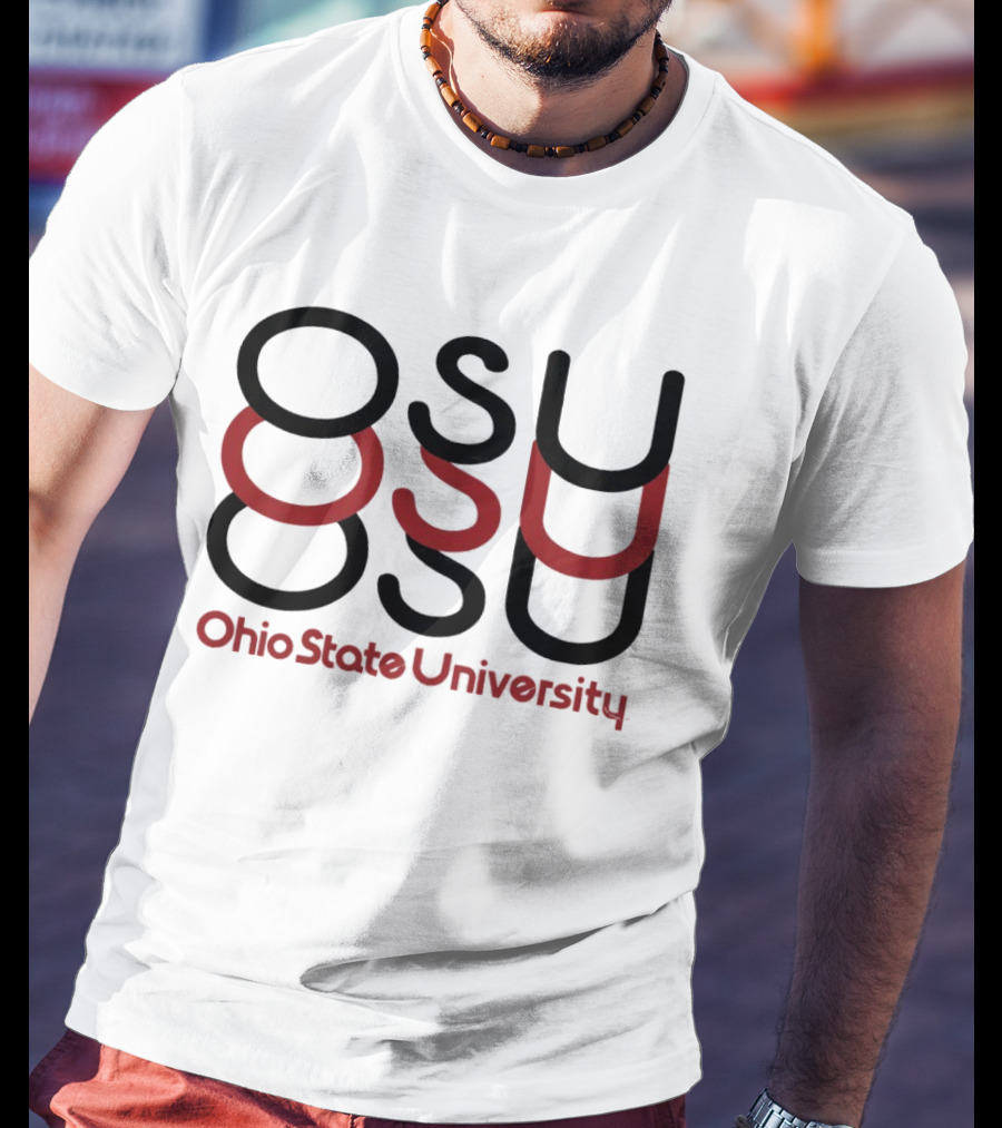 Ohio State University OSU Stacked T-Shirt