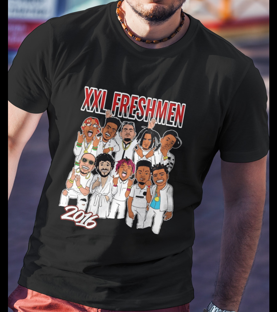 XXL Freshmen 2016 Rappers Cartoon Characters T-Shirt