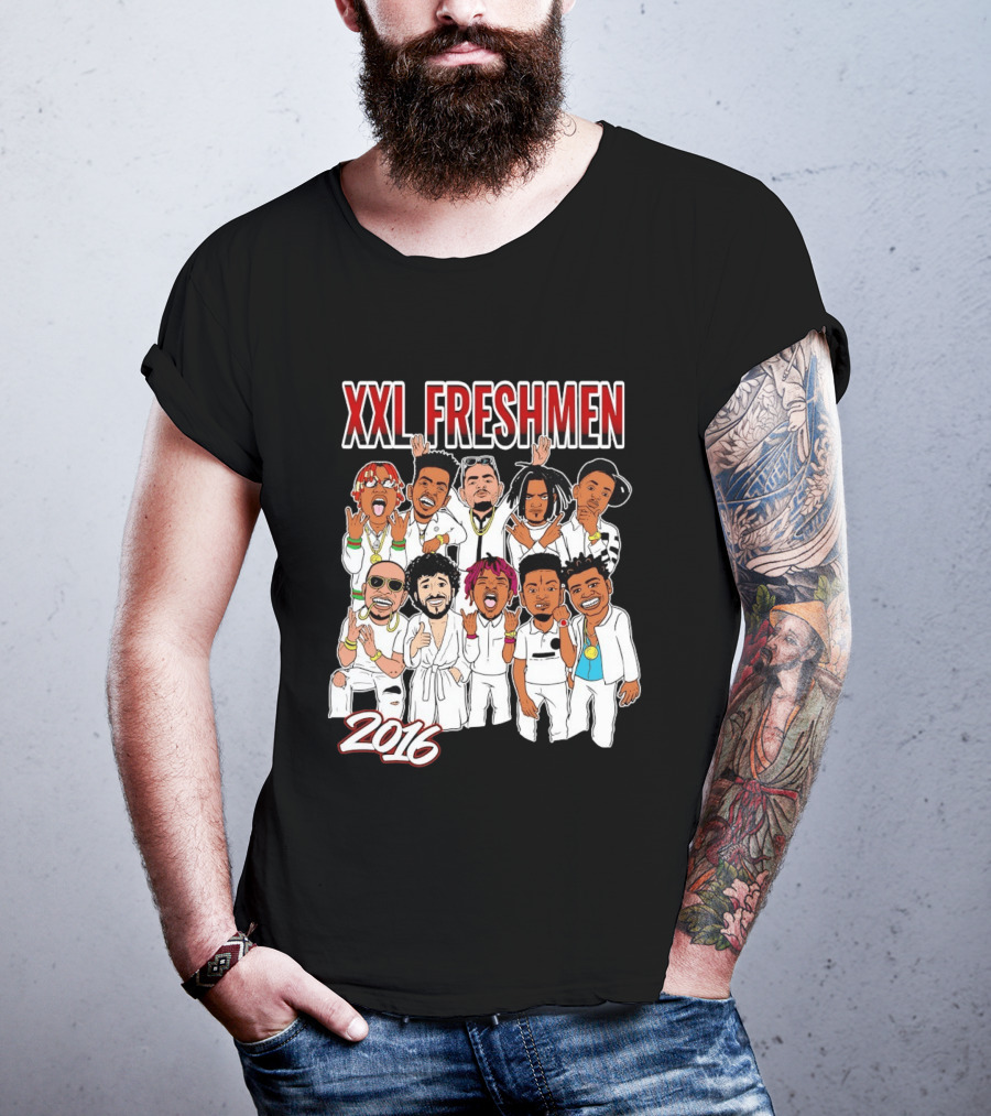XXL Freshmen 2016 Rappers Cartoon Characters T-Shirt