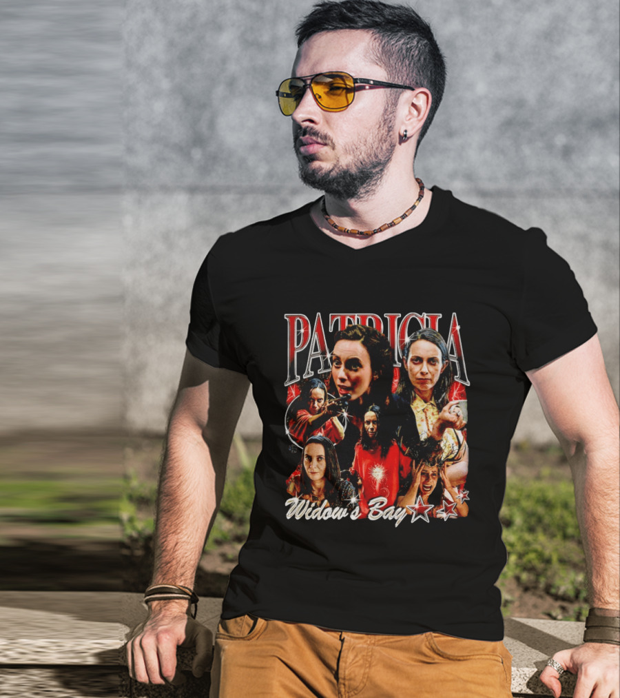 Patricia Widow's Bay Horror Icons Collage T-Shirt