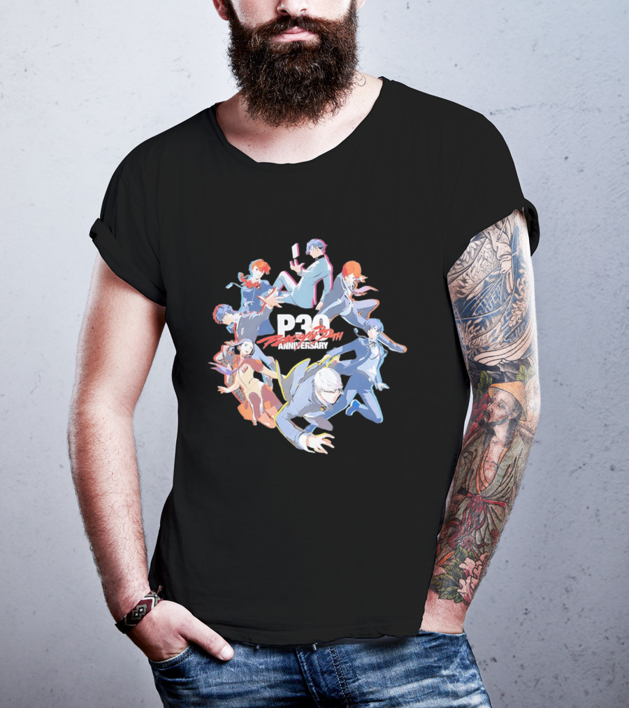 Persona 30th Anniversary P30 Atlus JRPG Collection T-Shirt