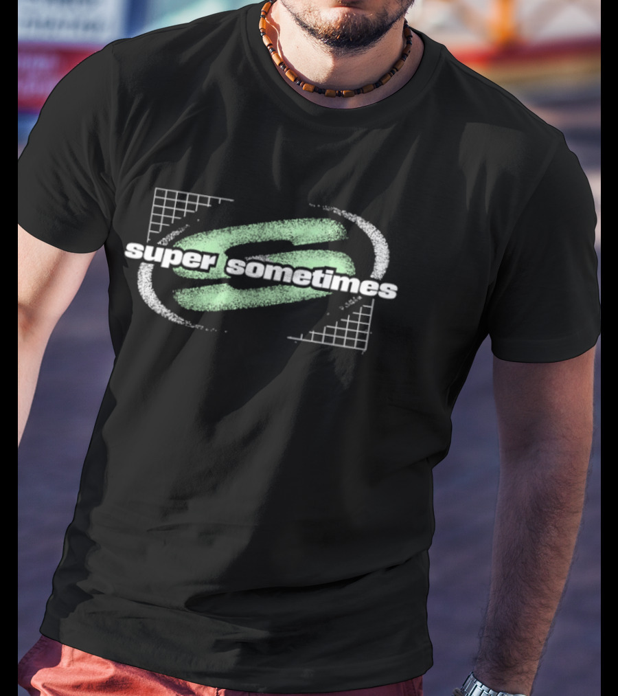 Super Sometimes Minimalist SS Grid Oval T-Shirt