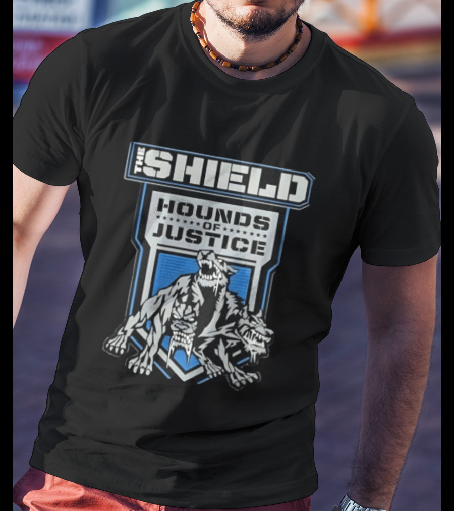 The Shield Hounds Of Justice WWE Wrestling Wolf Pack T-Shirt