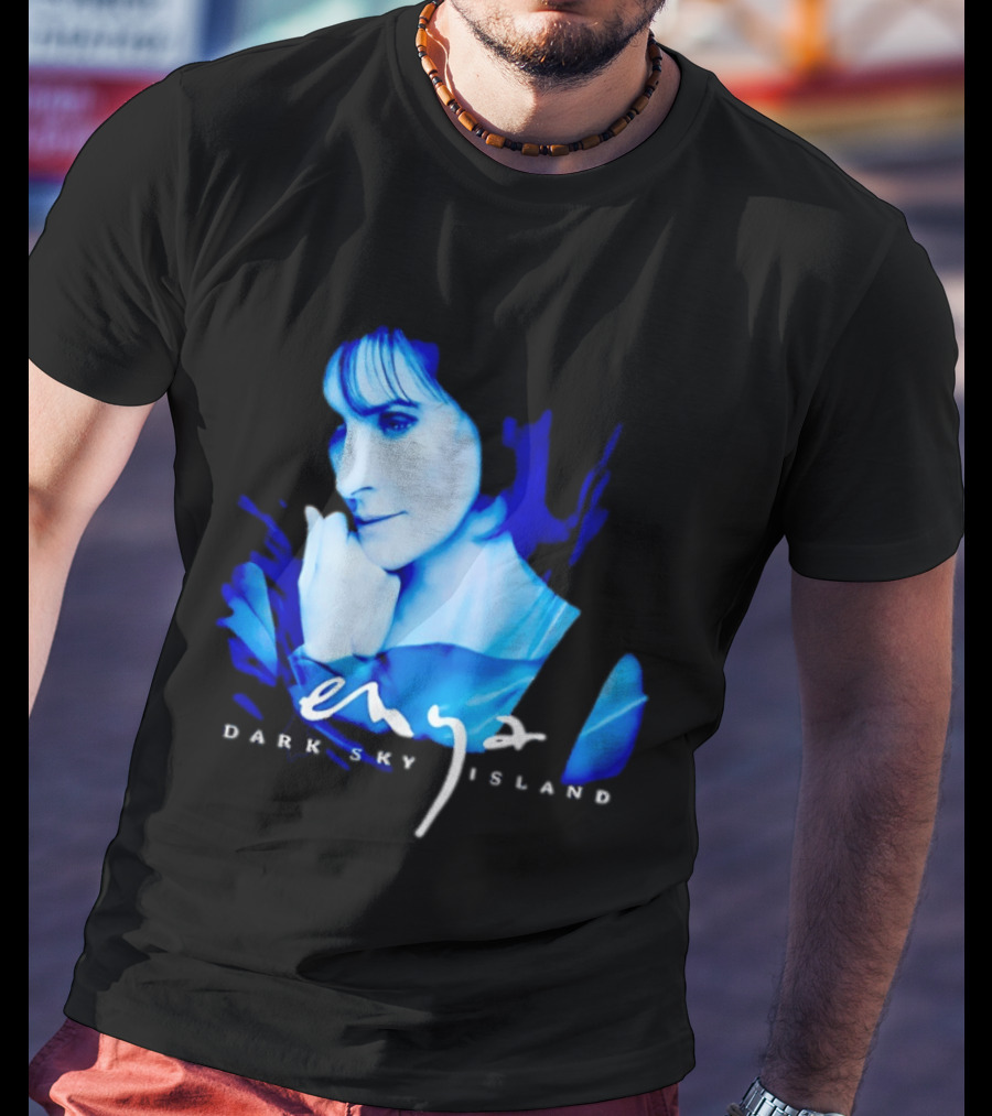 Enya Dark Sky Island Album Blue T-Shirt