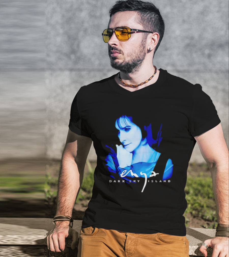 Enya Dark Sky Island Album Blue T-Shirt