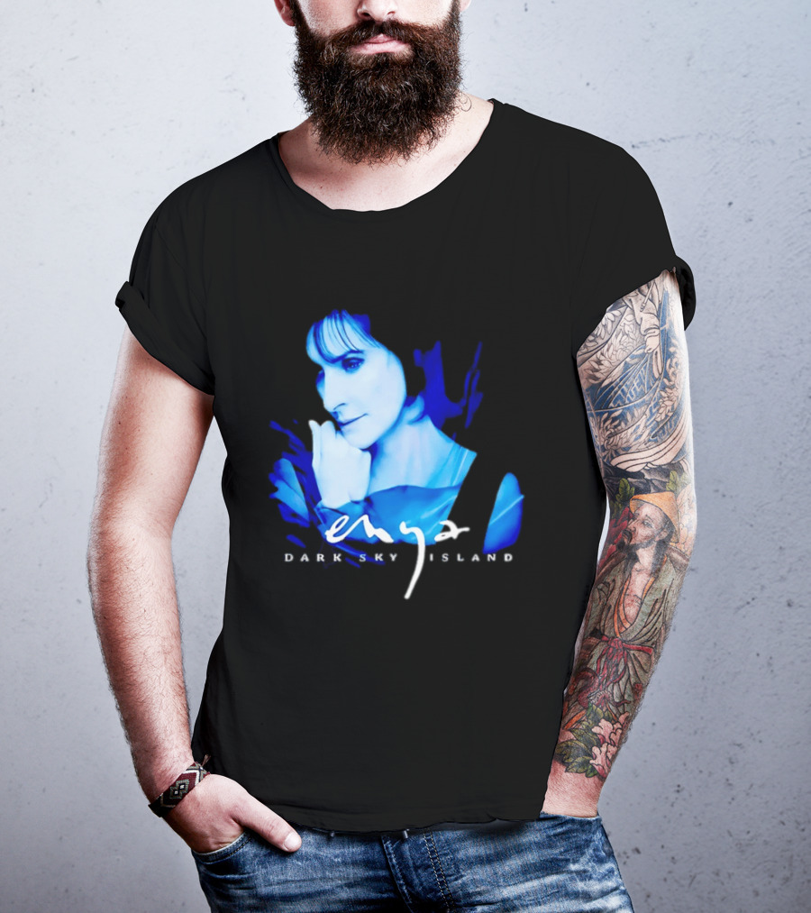 Enya Dark Sky Island Album Blue T-Shirt
