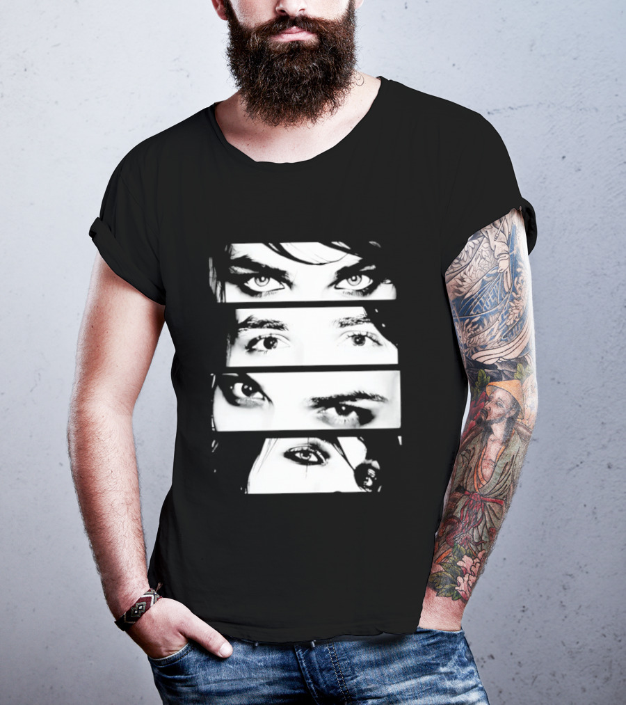 Gerard Way Eyes My Chemical Romance Emo Band Fan T-Shirt