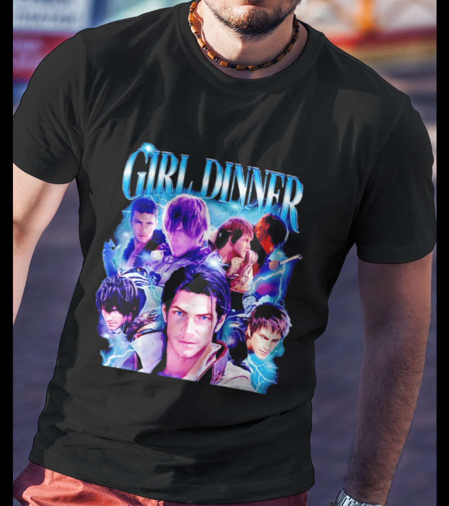Girl Dinner Final Fantasy Characters Square Enix T-Shirt