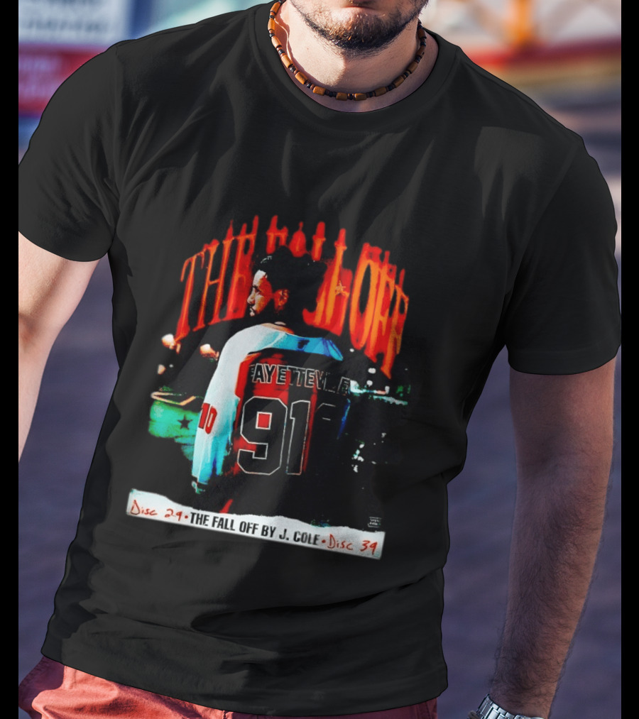 J Cole The Fall Off Fayetteville 910 Disc 29 Disc 34 T-Shirt