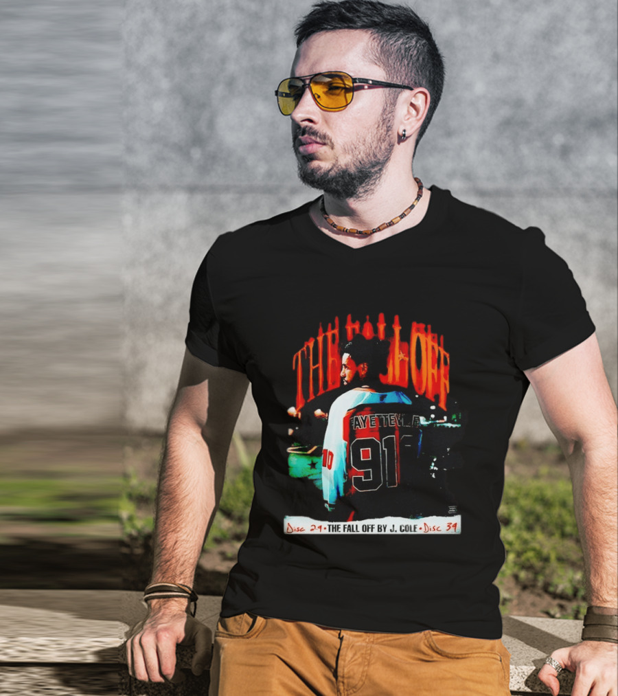 J Cole The Fall Off Fayetteville 910 Disc 29 Disc 34 T-Shirt