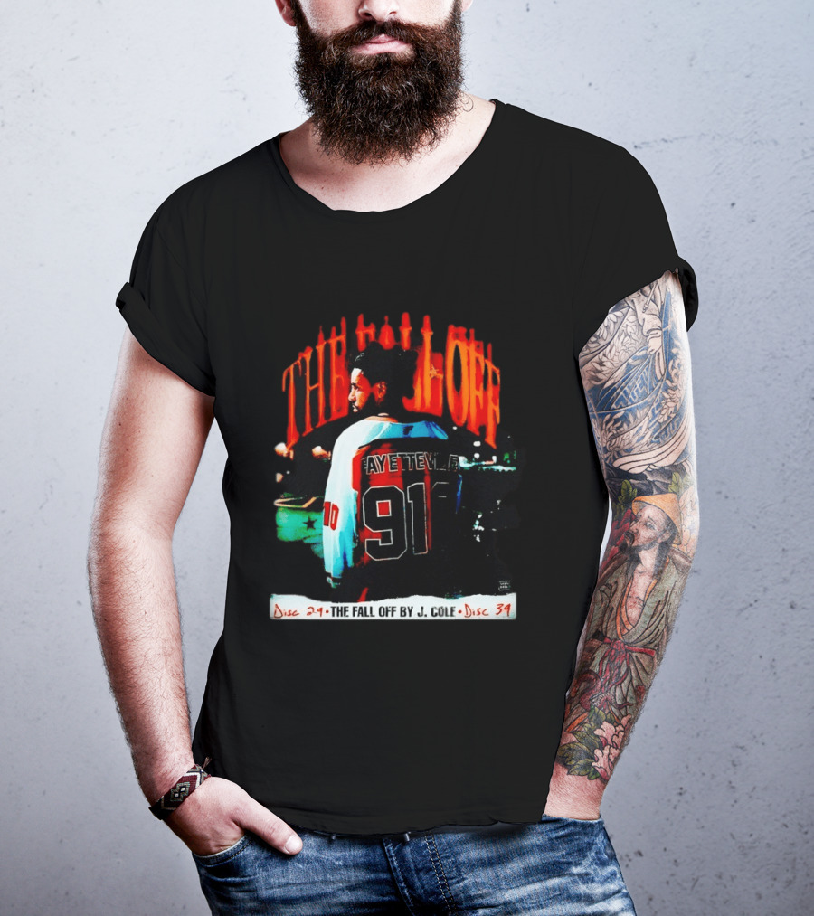 J Cole The Fall Off Fayetteville 910 Disc 29 Disc 34 T-Shirt