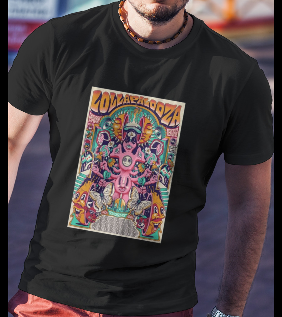 Lollapalooza Grant Park Chicago July 30 To August 2 2026 Festival T-Shirt