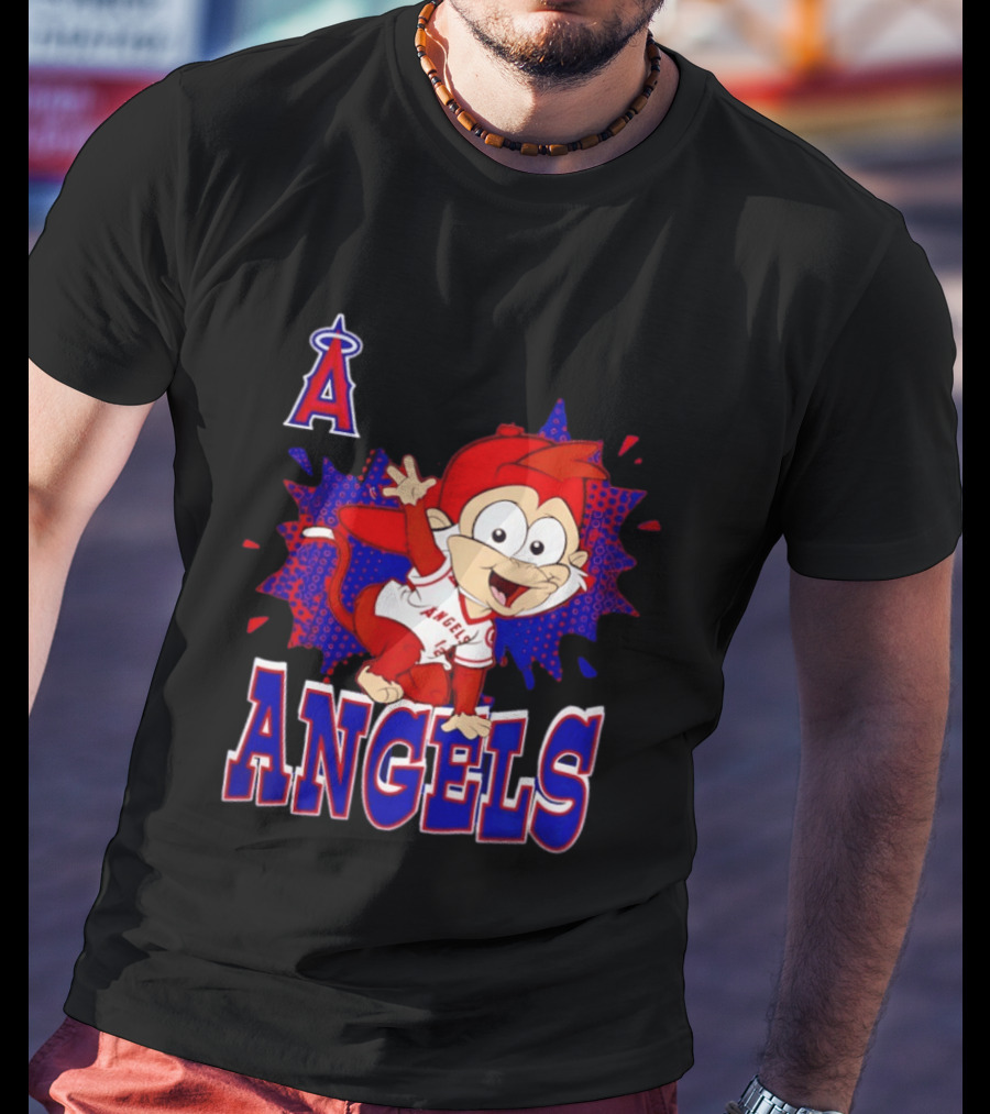 Los Angeles Angels Rally Monkey Baseball MLB Team Fans T-Shirt