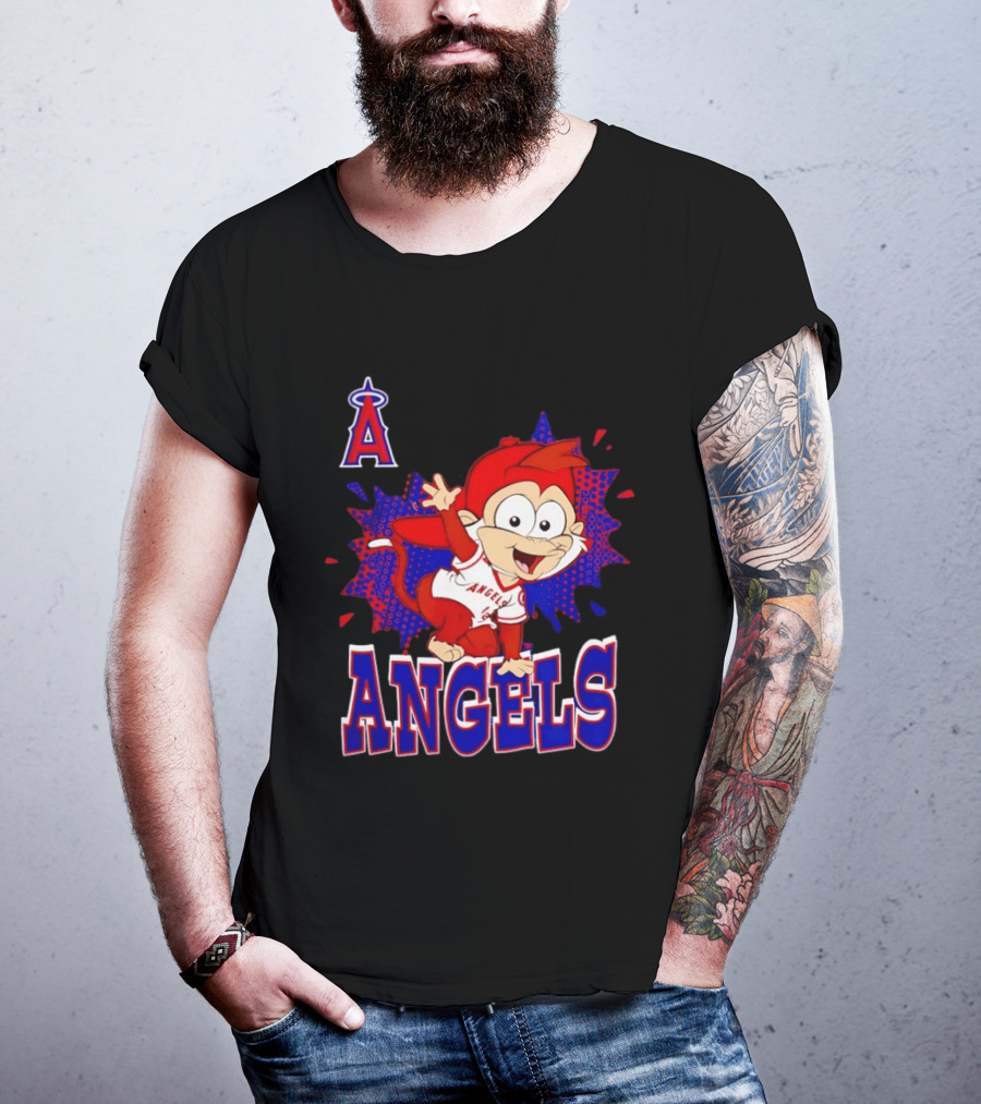 Los Angeles Angels Rally Monkey Baseball MLB Team Fans T-Shirt