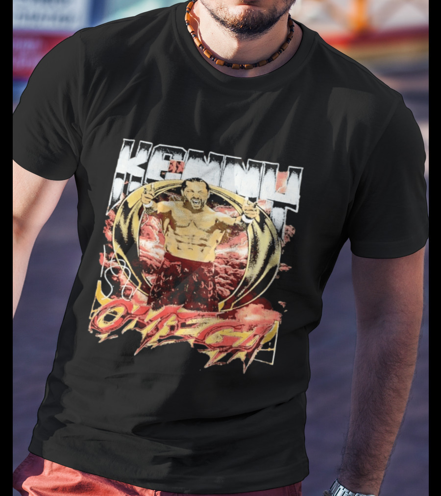Kenny Omega AEW Wrestling Champion Dynamic Pose T-Shirt