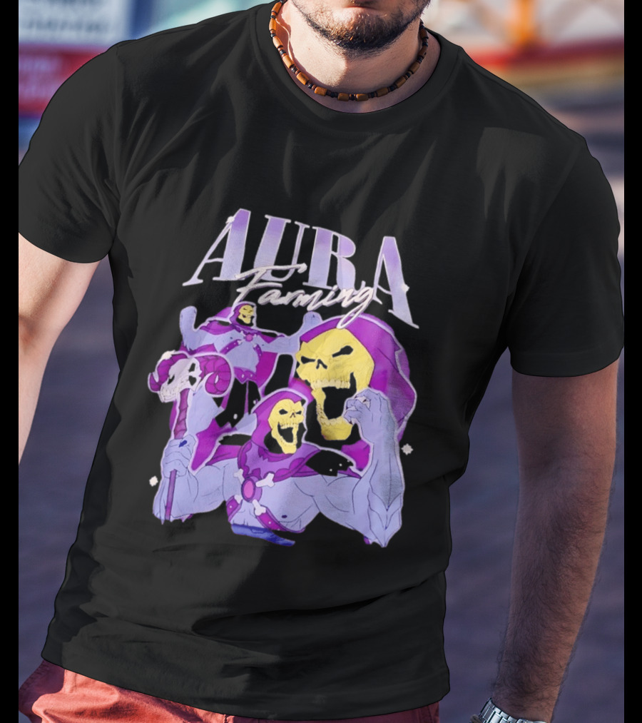 Aura Farming Skeletor Masters Of The Universe T-Shirt
