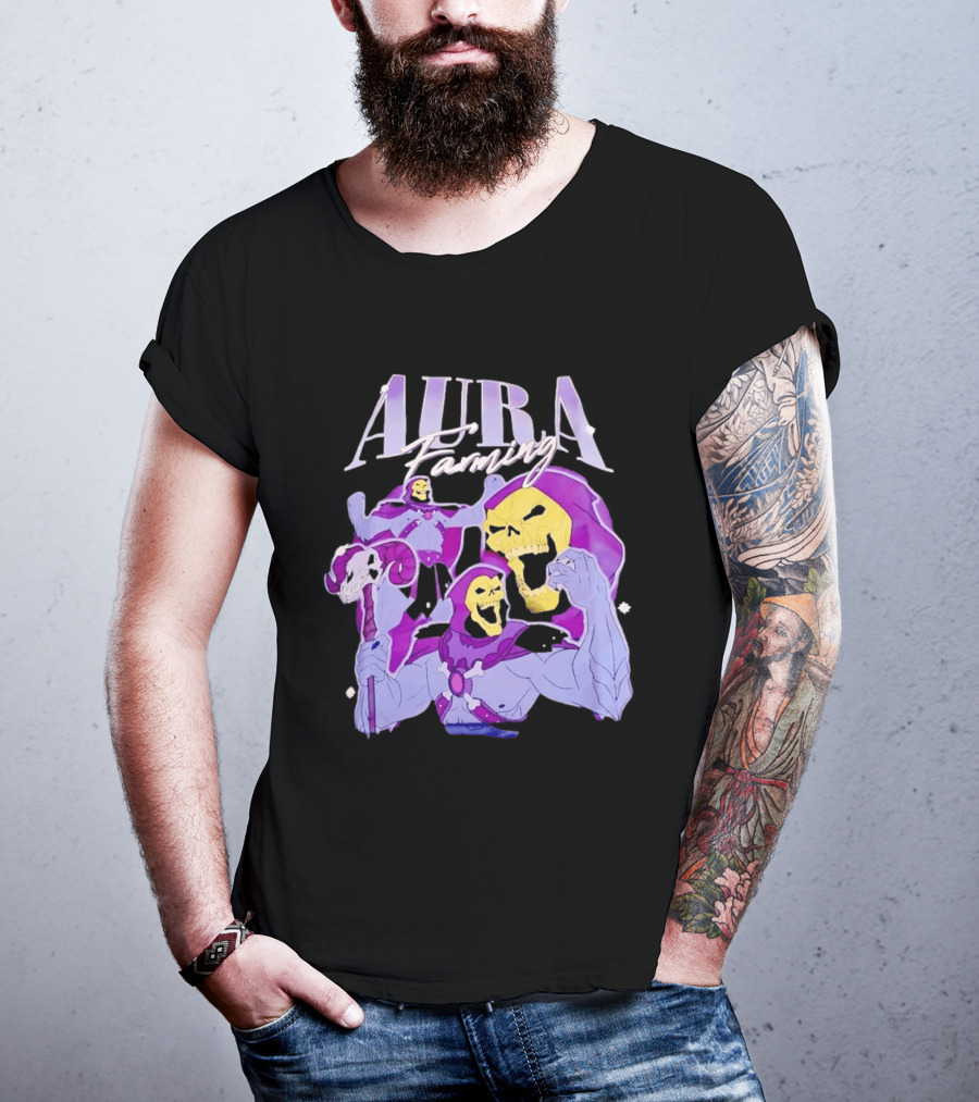 Aura Farming Skeletor Masters Of The Universe T-Shirt