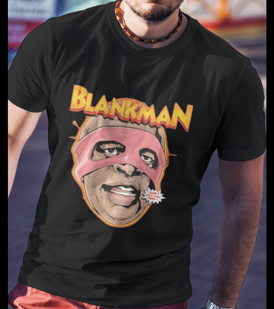 Blankman Look I'm A Crime Fighter Mask T-Shirt