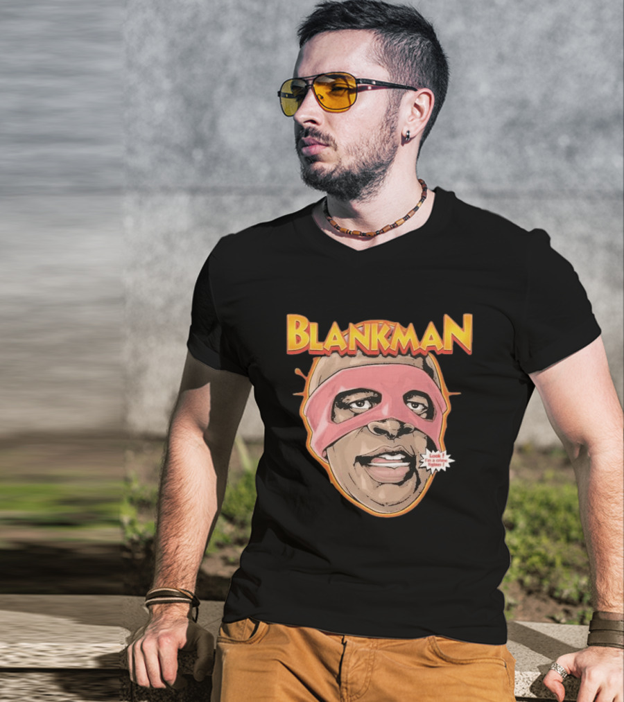 Blankman Look I'm A Crime Fighter Mask T-Shirt