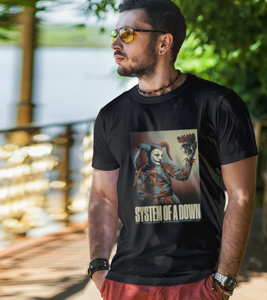 System Of A Down 2026 Düsseldorf Germany Pop Up Shop The Clown 10 July Open Air Park T-Shirt