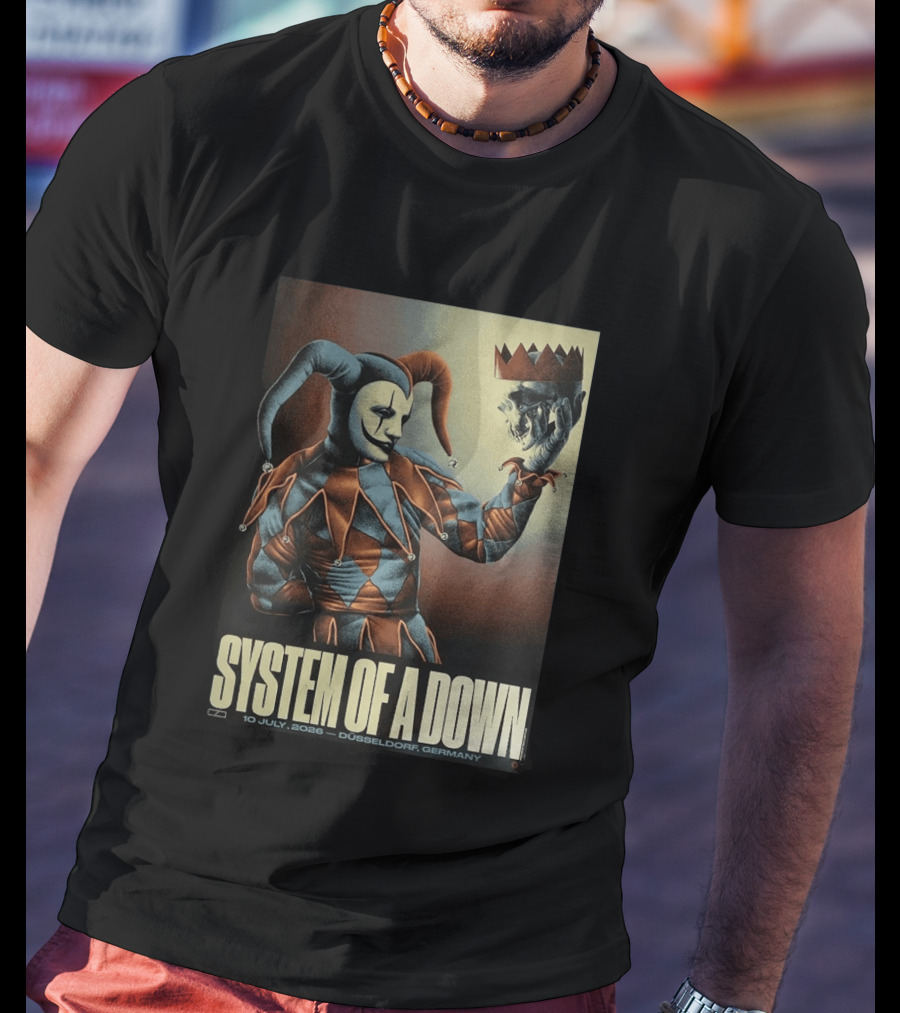 System Of A Down 2026 Düsseldorf Germany Pop Up Shop The Clown 10 July Open Air Park T-Shirt