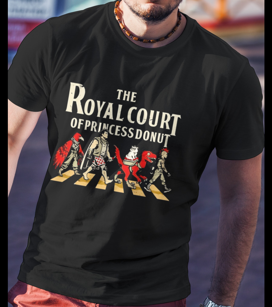 The Royal Court Of Princess Donut Abbey Road Dinosaur Parade T-Shirt