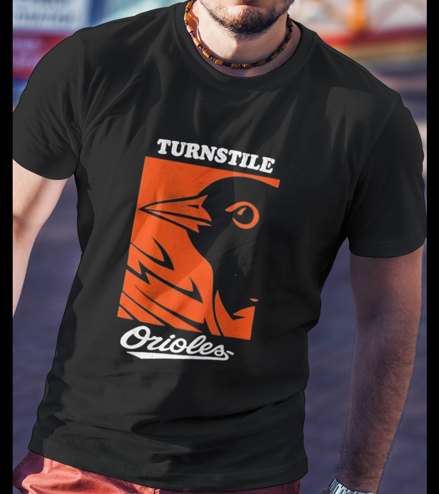 Turnstile Orioles Bird Orange T-Shirt