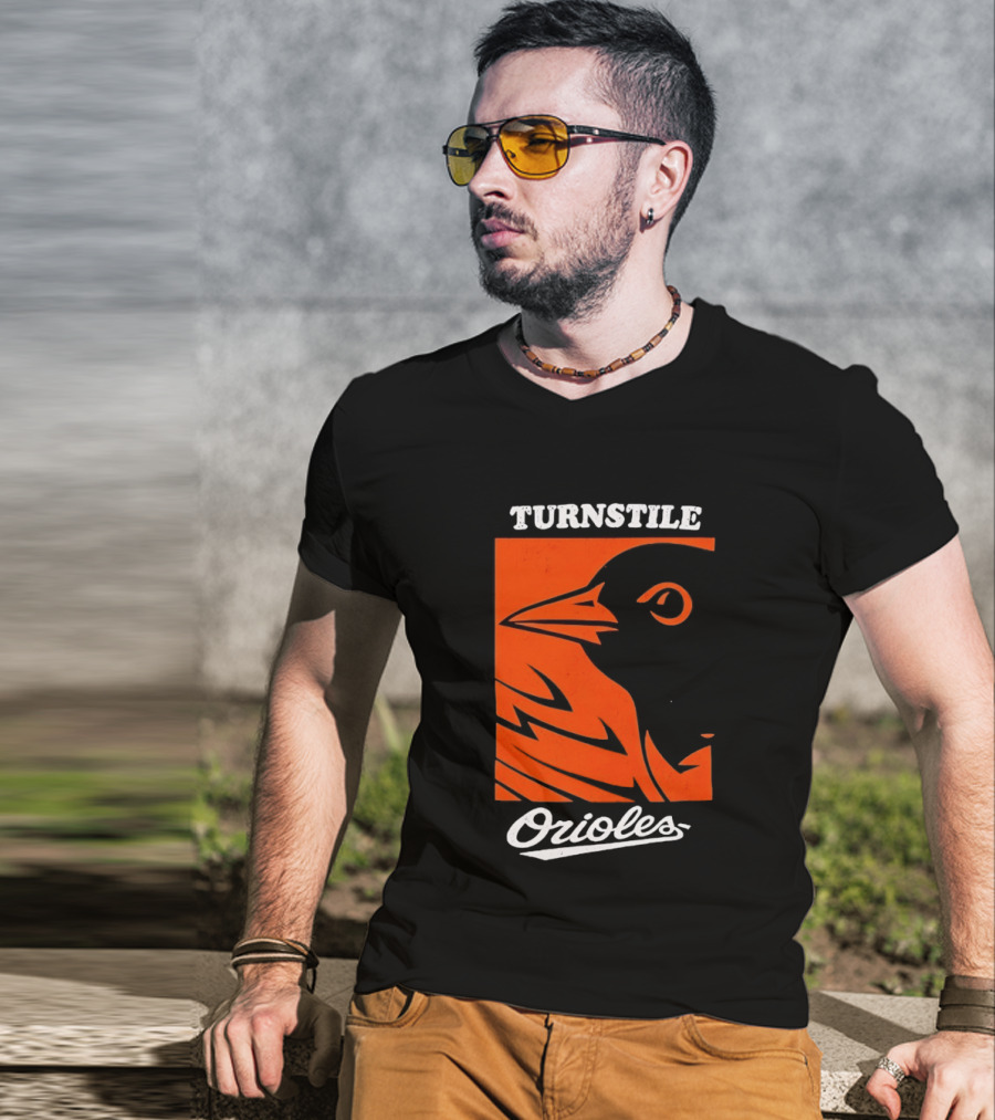 Turnstile Orioles Bird Orange T-Shirt