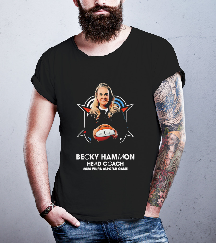 Becky Hammon Head Coach 2026 WNBA All Star Game T-Shirt