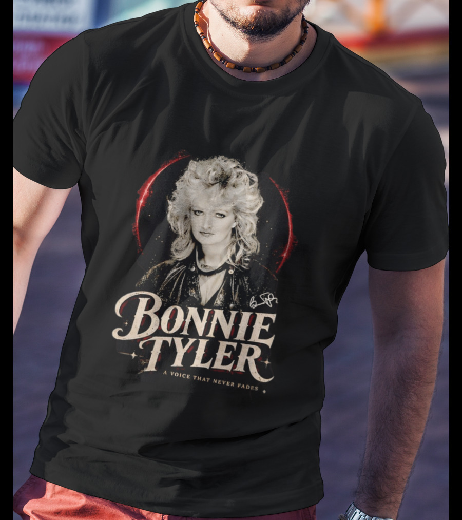 Bonnie Tyler A Voice That Never Fades Rockstar Legend T-Shirt