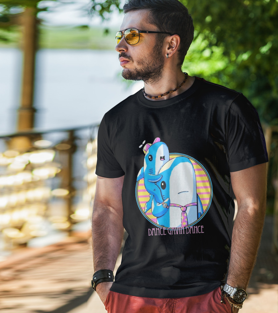 Dance Gavin Dance Shark Dad Cute Cartoon Marine Life Duo T-Shirt