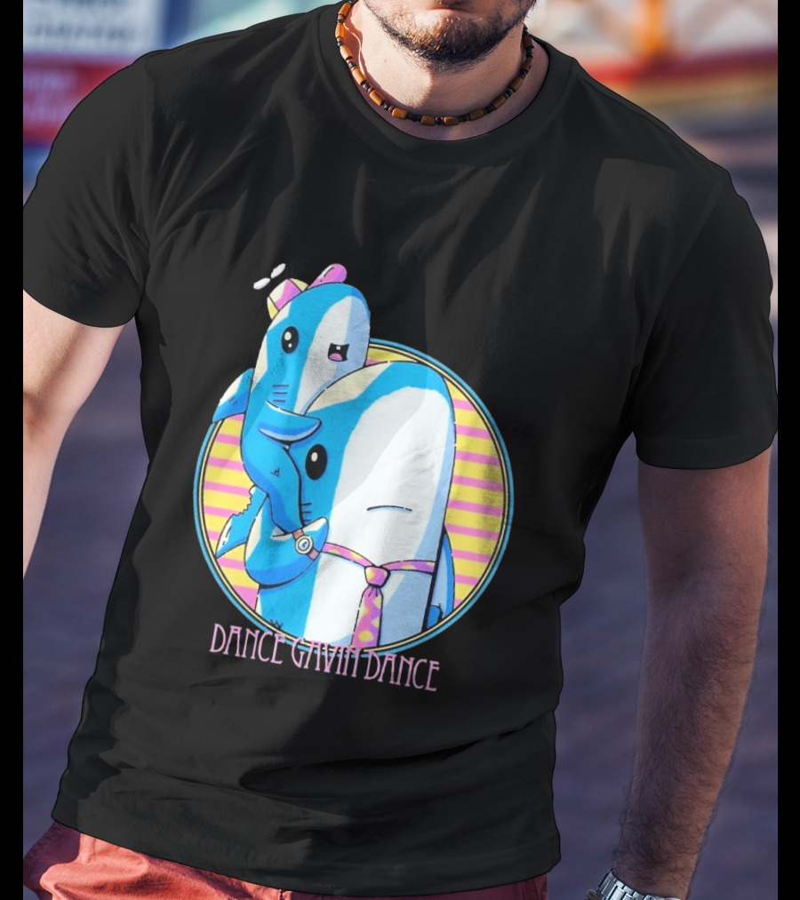 Dance Gavin Dance Shark Dad Cute Cartoon Marine Life Duo T-Shirt