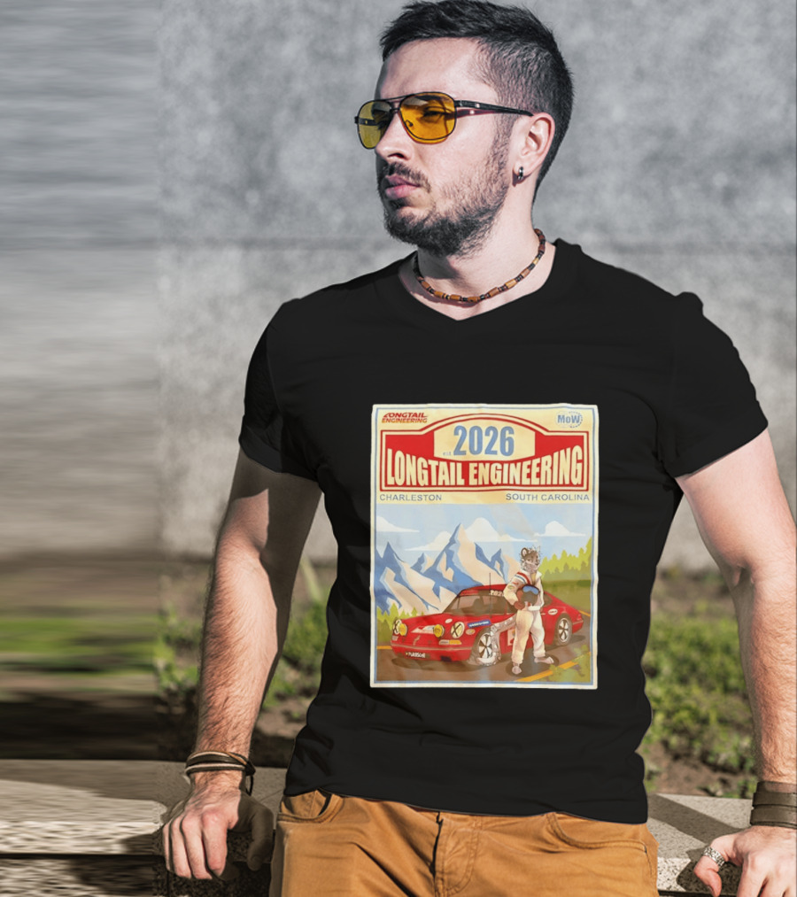 Longtail Engineering 2026 Racing Adventure Charleston South Carolina T-Shirt