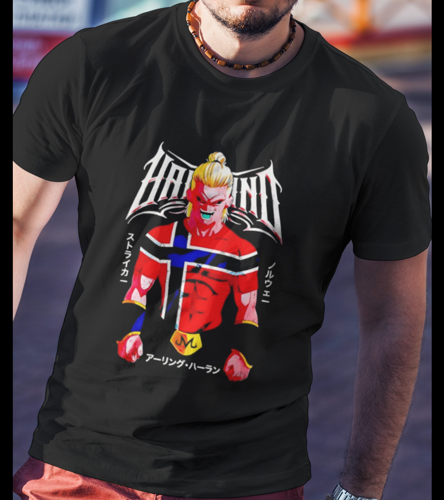 Haaland Norway Striker Majin Buu T-Shirt
