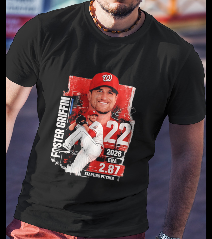 Foster Griffin 2026 ERA 2.87 Starting Pitcher 22 T-Shirt