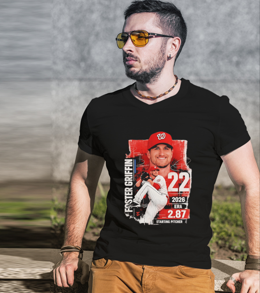 Foster Griffin 2026 ERA 2.87 Starting Pitcher 22 T-Shirt