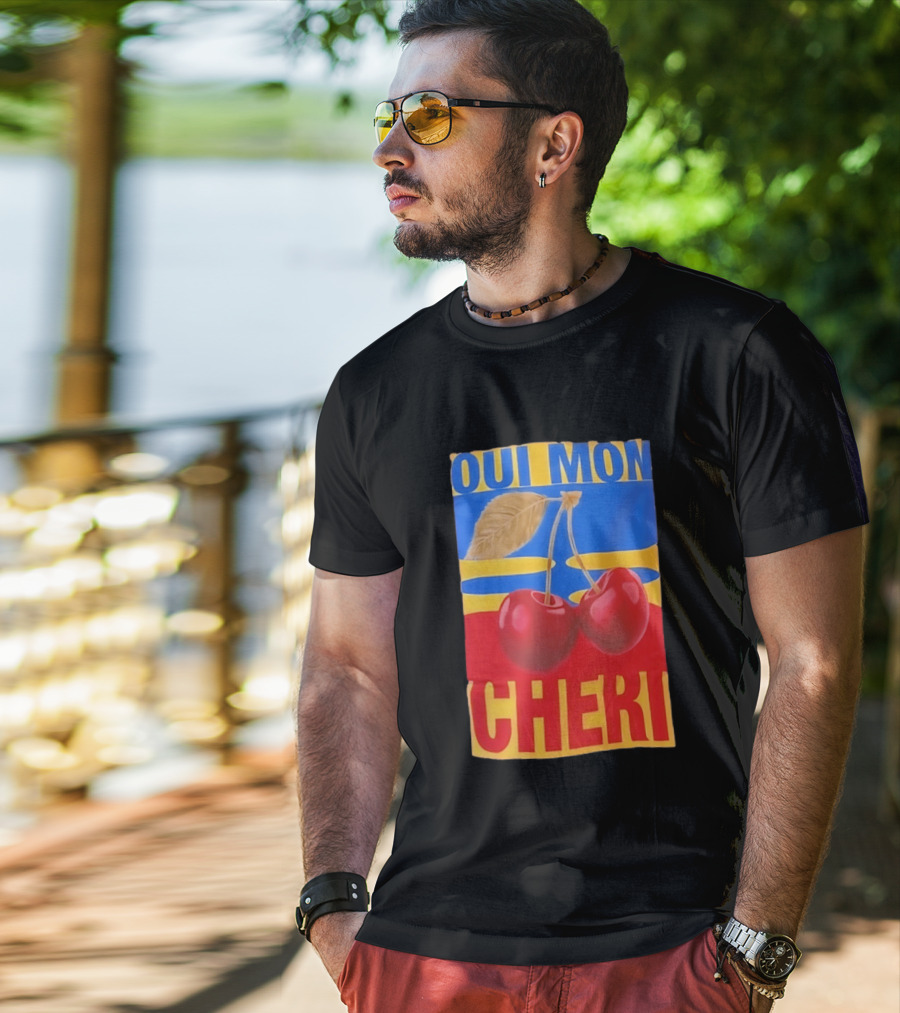 Oui Mon Cheri Cherry French Fruit T-Shirt