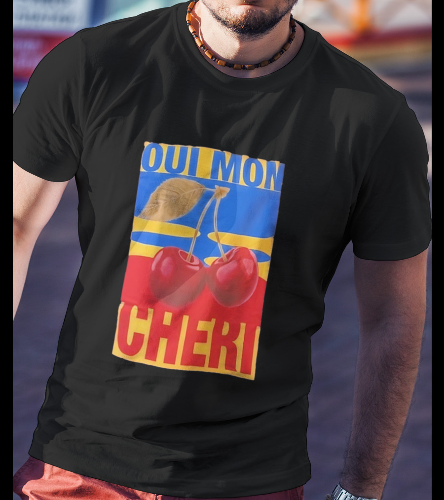 Oui Mon Cheri Cherry French Fruit T-Shirt