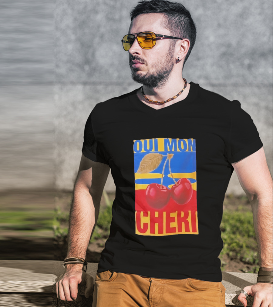 Oui Mon Cheri Cherry French Fruit T-Shirt