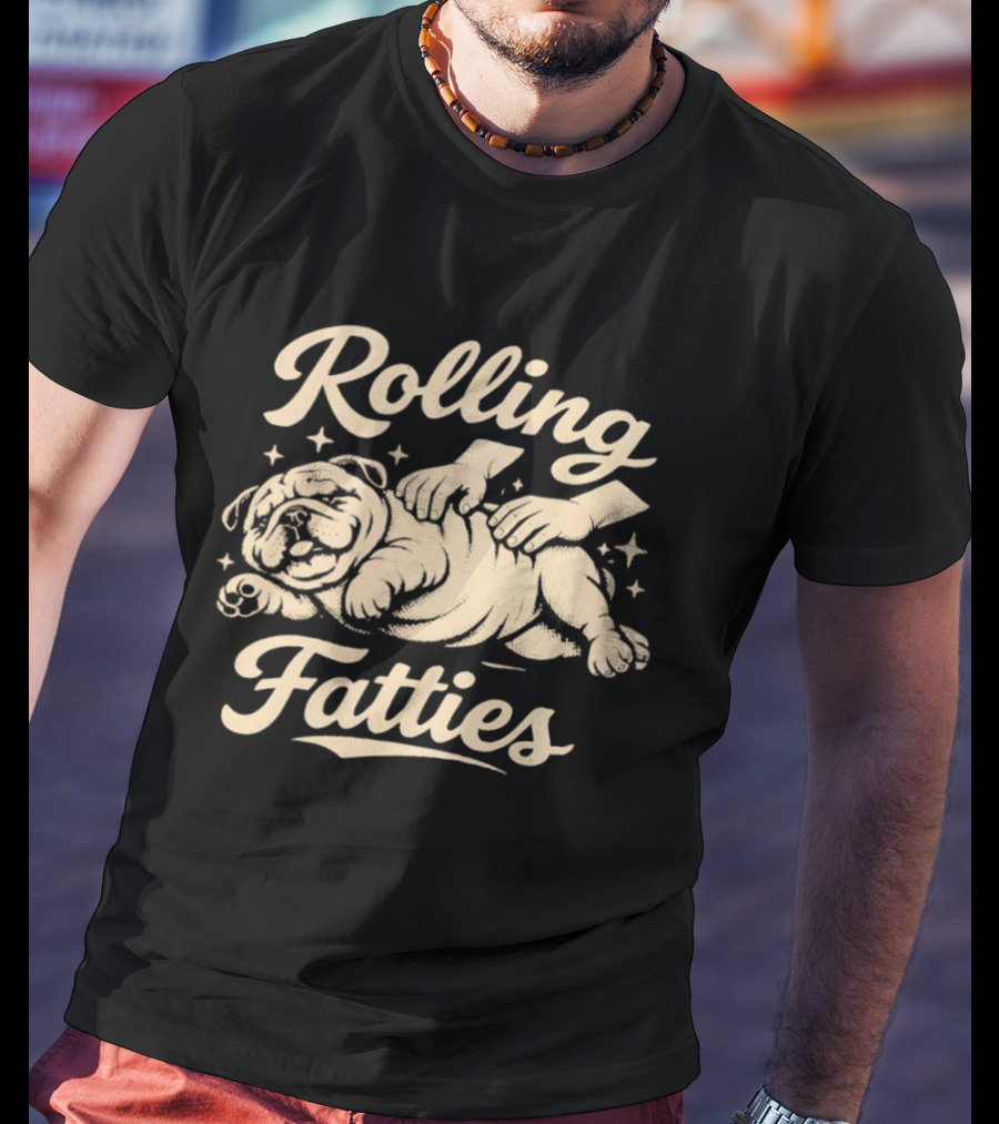 Rolling Fatties Bulldog Massage T-Shirt