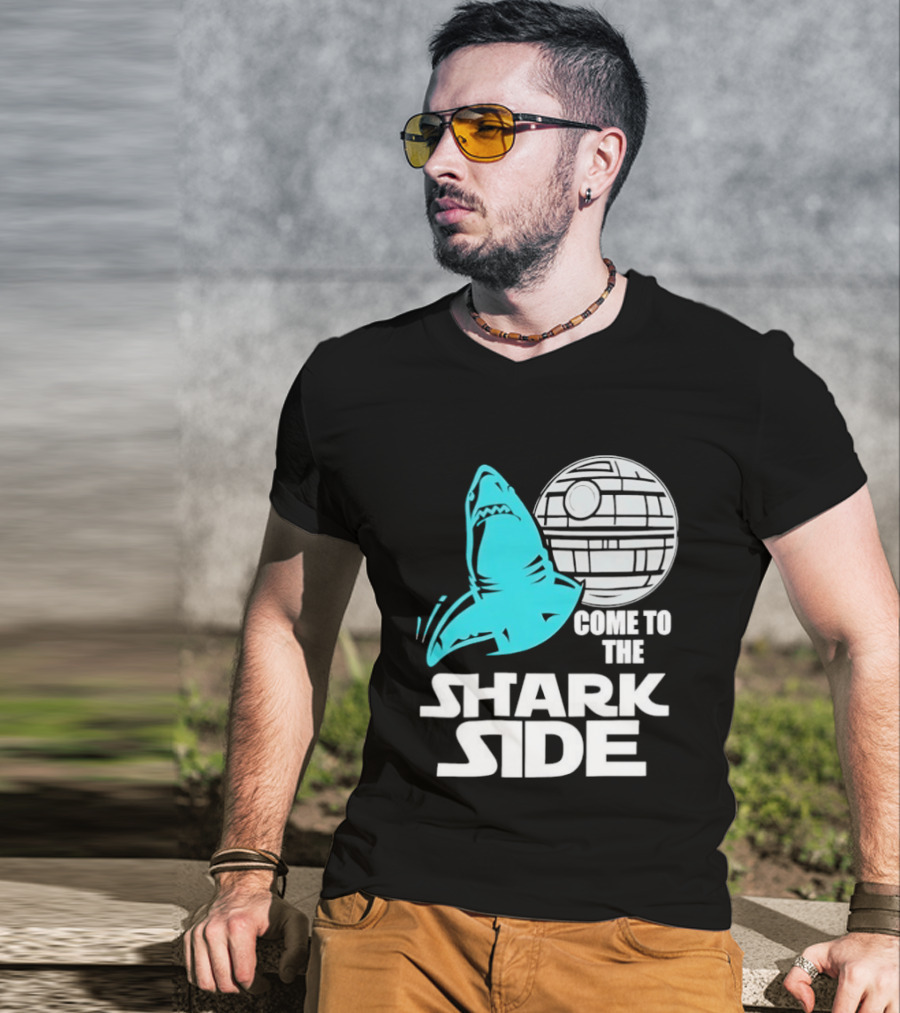 Come To The Shark Side With Death Star T-Shirt