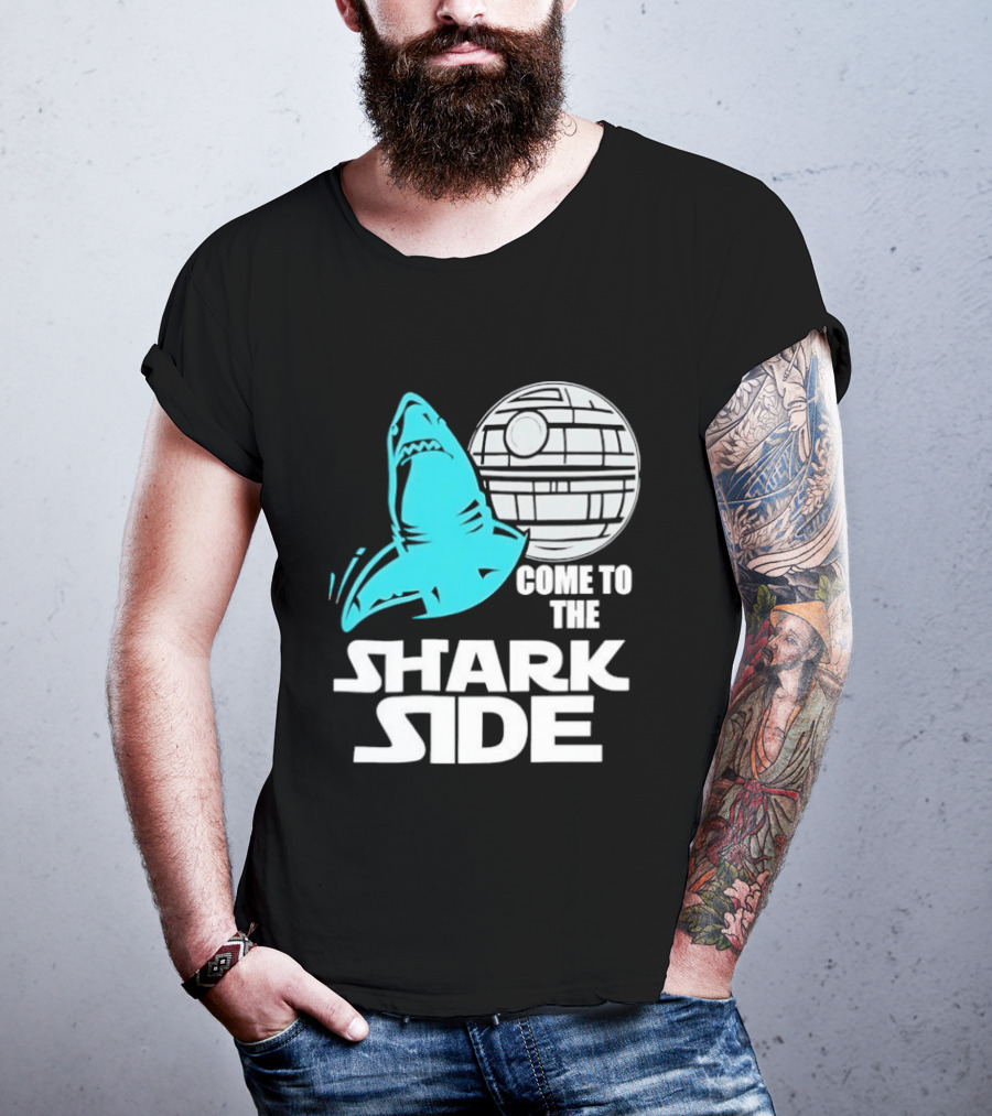 Come To The Shark Side With Death Star T-Shirt