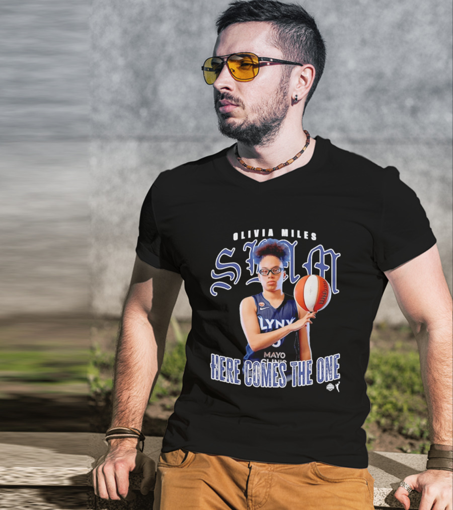 Slam Olivia Miles Lynx Basketball Here Comes The One T-Shirt