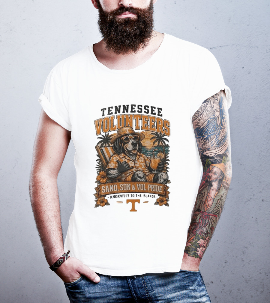 Tennessee Volunteers Sand Sun Knoxville To The Islands Vol Pride T-Shirt