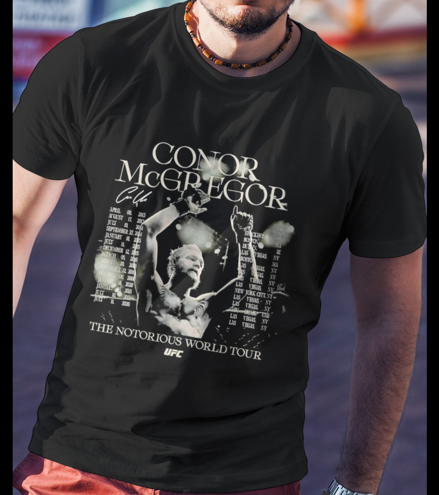 Conor McGregor The Notorious World Tour 2018 T-Shirt