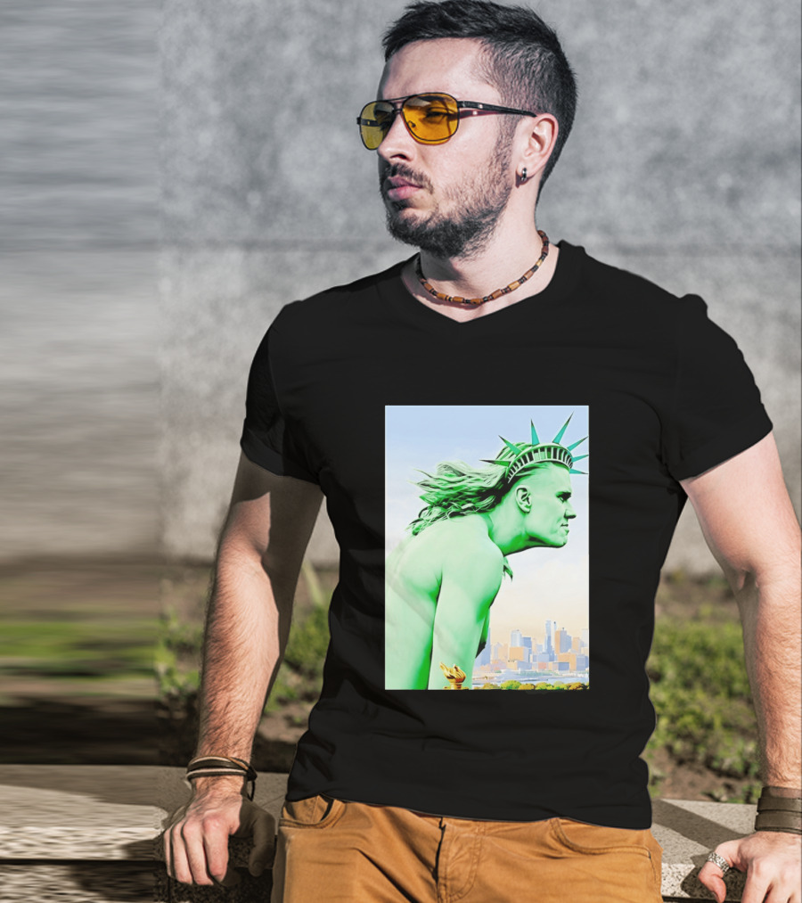 Erling Haaland Liberty Statue Meme T-Shirt
